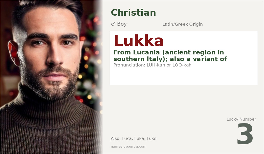 Lukka Name Meaning and Details