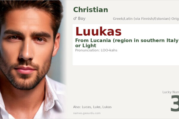 Luukas Name Meaning — Origin, Gender & Details (2025)