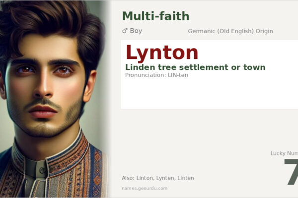 Lynton Name Meaning — Origin, Gender & Details (2025)