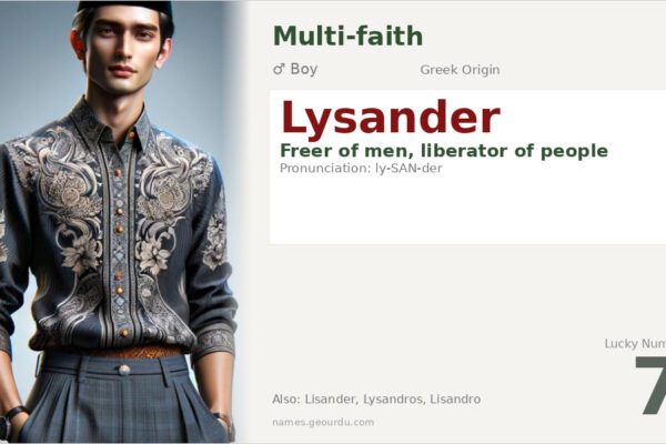 Lysander Name Meaning — Greek Origin, Boy Name & Historical Significance (2025)