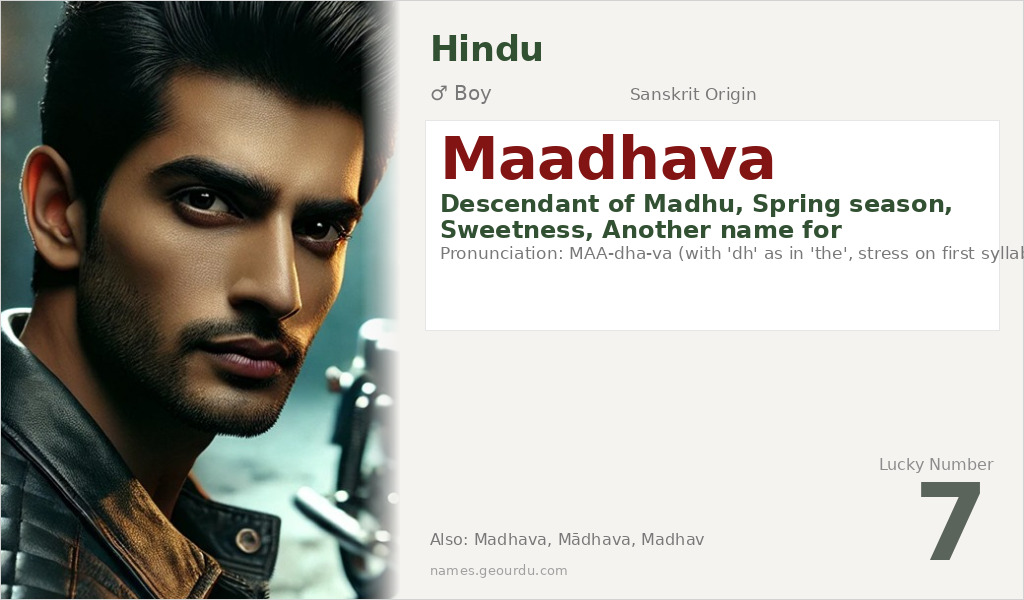 Maadhava Name Meaning and Details