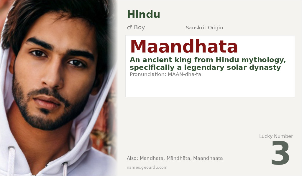 Maandhata Name Meaning and Details
