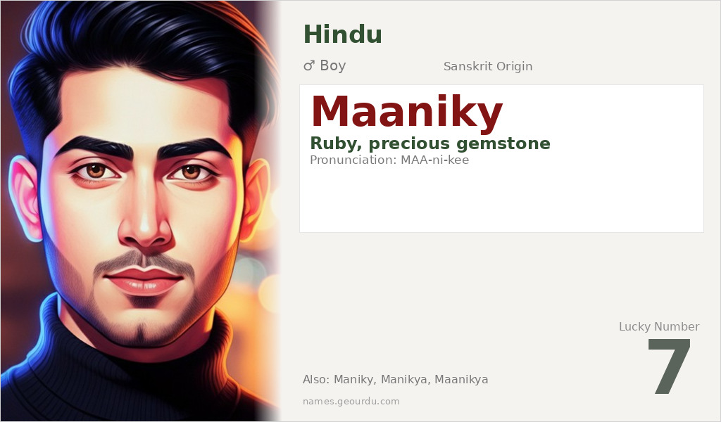 Maaniky Name Meaning and Details