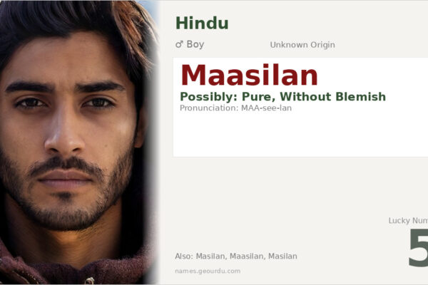 Maasilan Name Meaning — Origin, Gender & Details (2025)