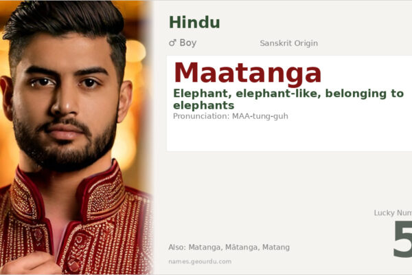 Maatanga Meaning — Sanskrit Origin, Boy Name & Elephant Symbolism (2025)