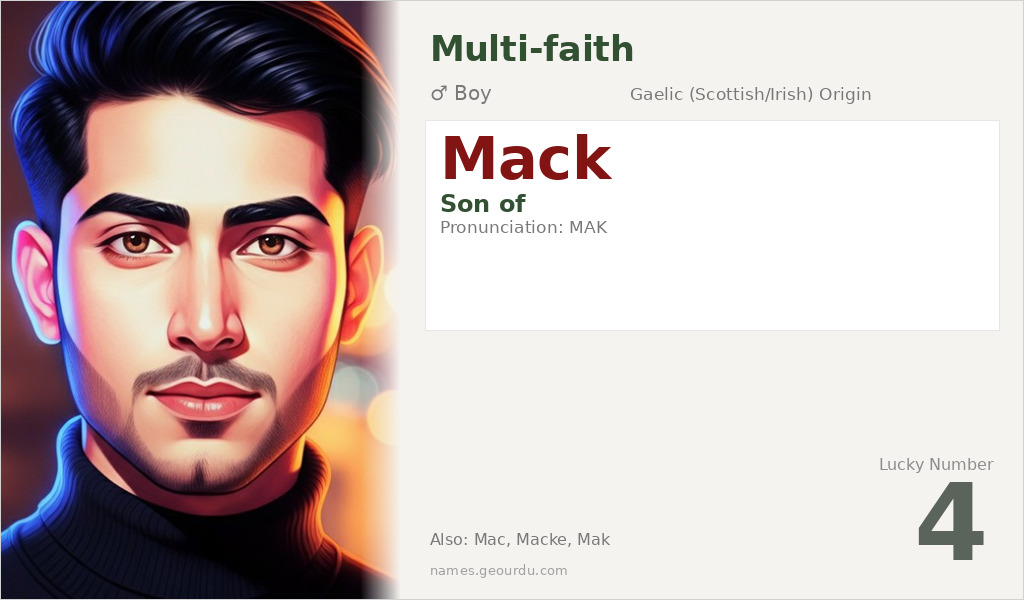 Mack Name Meaning and Details