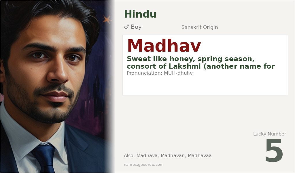 Madhav Name Meaning and Details