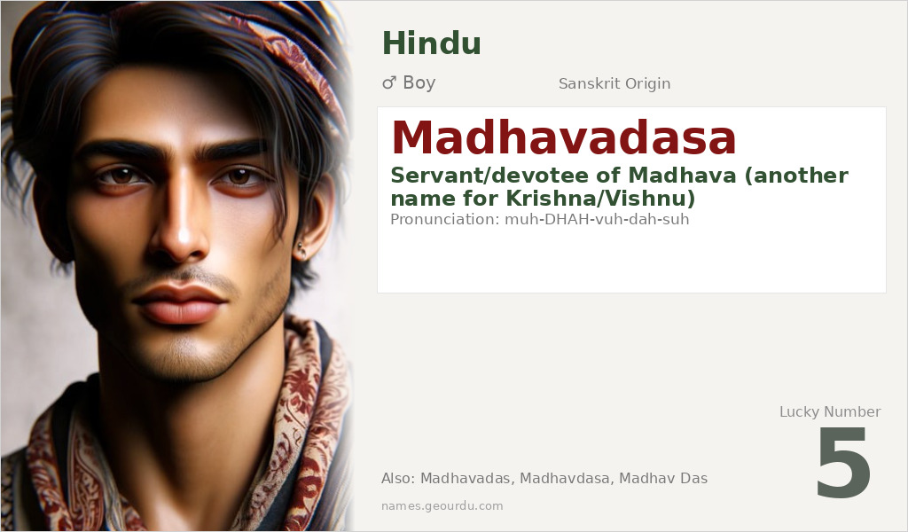 Madhavadasa Name Meaning and Details