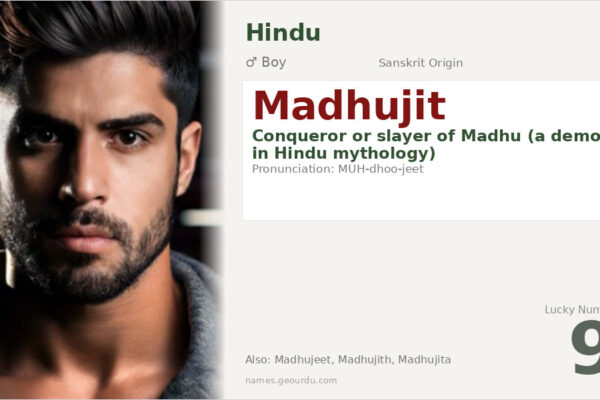 Madhujit Name Meaning — Sanskrit Origin, Hindu Boy Name & Details (2025)
