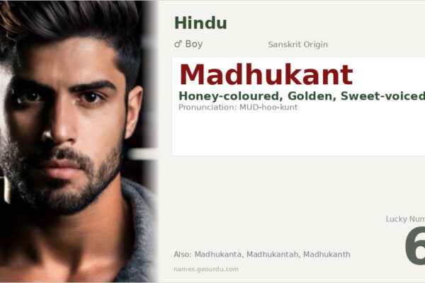 Madhukant Name Meaning — Sanskrit Origin, Hindu Boy Name & Details (2025)
