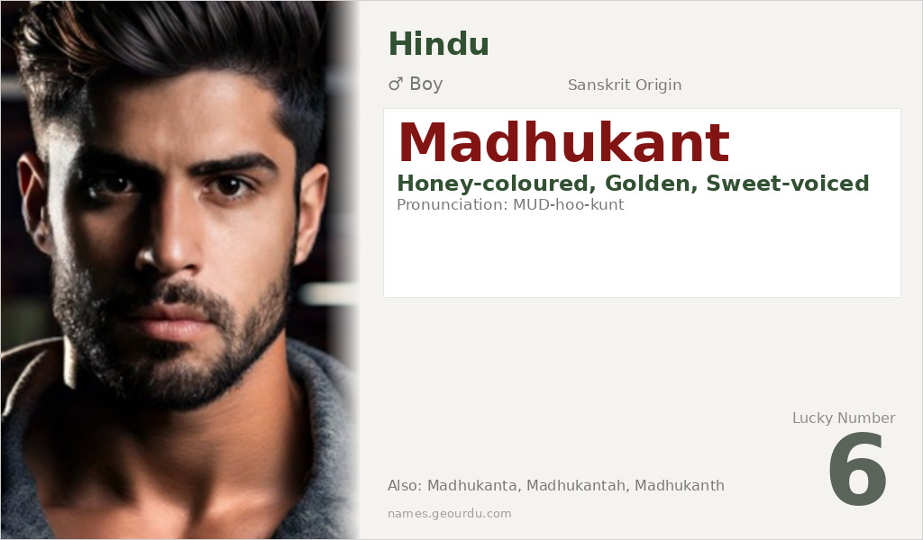 Madhukant Name Meaning and Details