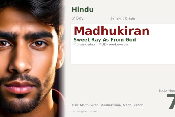 Madhukiran Meaning — Origin, Gender & Details (2025)