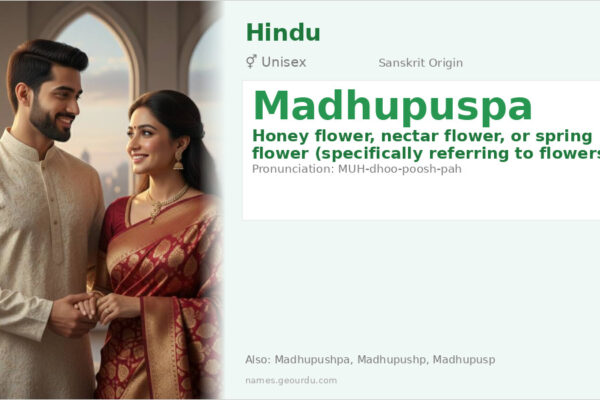 Madhupuspa Name Meaning — Sanskrit Origin, Gender & Details (2025)