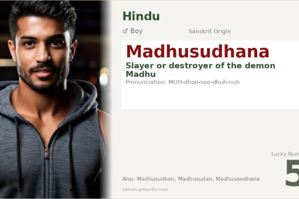 Madhusudhana Meaning — Origin, Gender & Details (2025)