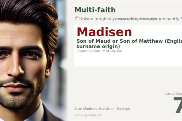 Madisen Name Meaning — English Origin, Gender & History (2025)