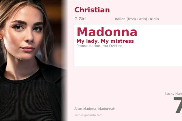 Madonna Name Meaning — Italian Origin, Girl Name & History (2025)