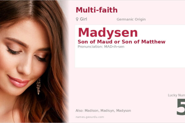 Madysen Name Meaning — Origin, Gender & Details (2025)