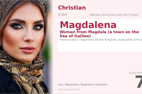 Magdalena Name Meaning — Hebrew Origin, Christian Significance & History