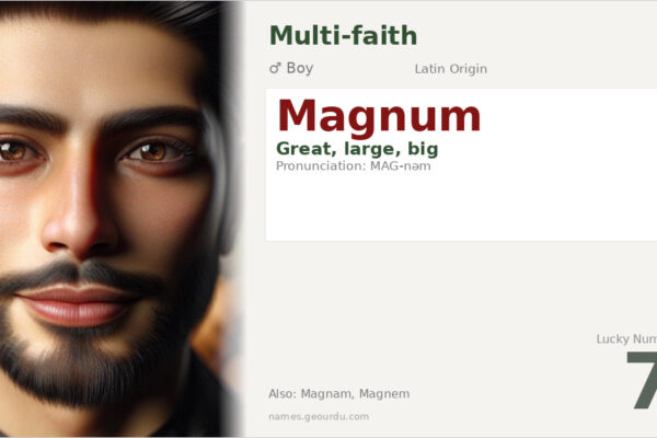 Magnum Name Meaning — Latin Origin, Boy Name & Details (2025)