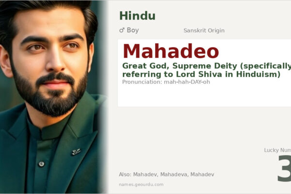 Mahadeo Name Meaning — Sanskrit Origin, Hindu Boy Name & Details (2025)