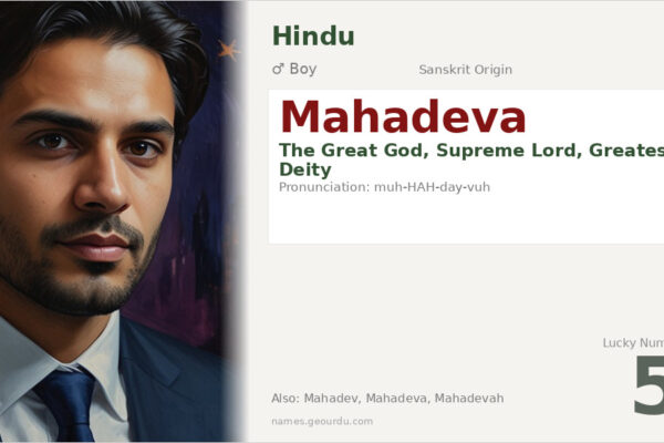 Mahadeva Name Meaning — Sanskrit Origin, Hindu Significance & Details (2025)