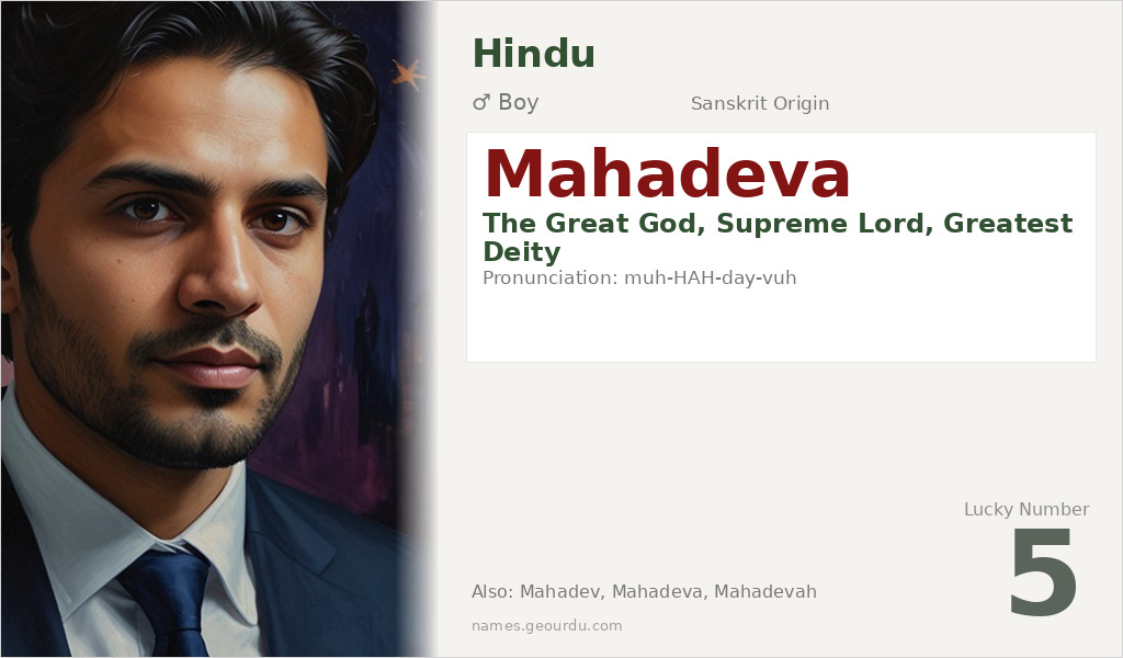 Mahadeva Name Meaning and Details