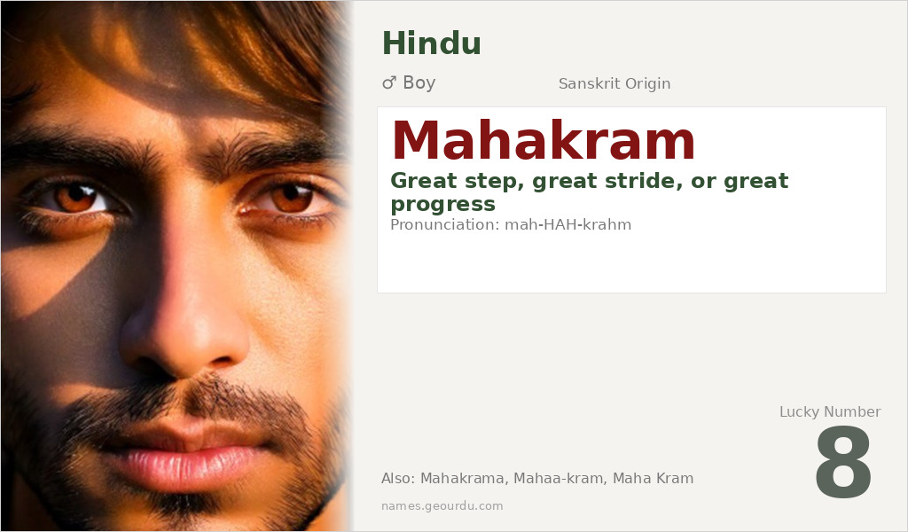 Mahakram Name Meaning and Details