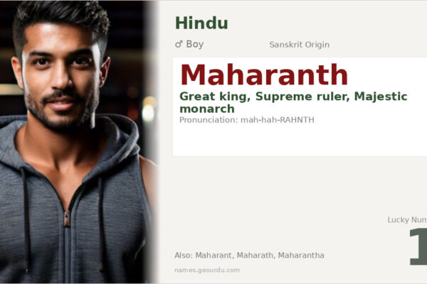 Maharanth Name Meaning — Sanskrit Origin, Boy Name & Royal Significance (2025)