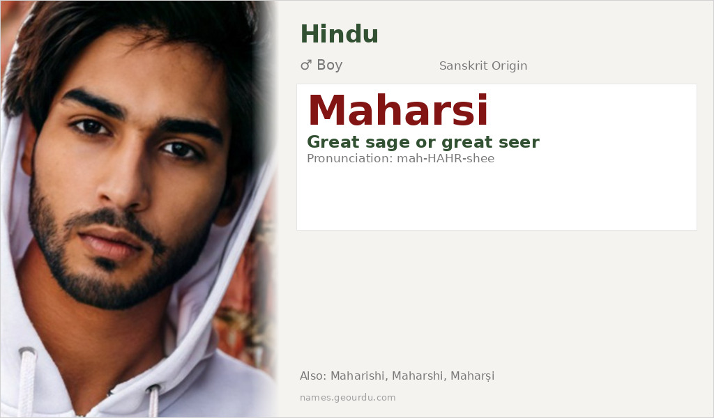 Maharsi Name Meaning and Details