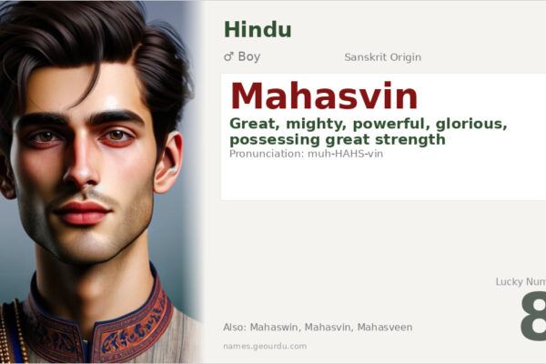Mahasvin Name Meaning — Sanskrit Origin, Boy Name & Details (2025)