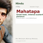 Mahatapa Name Meaning and Details