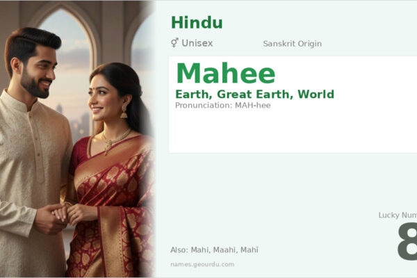 Mahee Name Meaning — Sanskrit Origin, Gender & Details (2025)