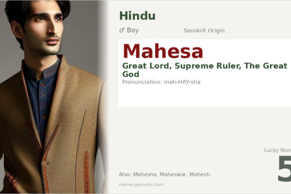 Mahesa Name Meaning — Sanskrit Origin, Hindu Boy Name & Details (2025)