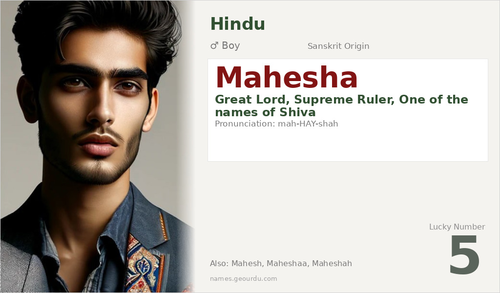 Mahesha Name Meaning and Details