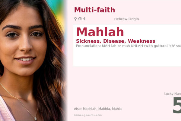 Mahlah Name Meaning — Hebrew Origin, Biblical Significance & Details