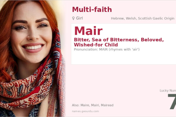 Mair Name Meaning — Hebrew & Welsh Origin, Girl Name Details (2025)
