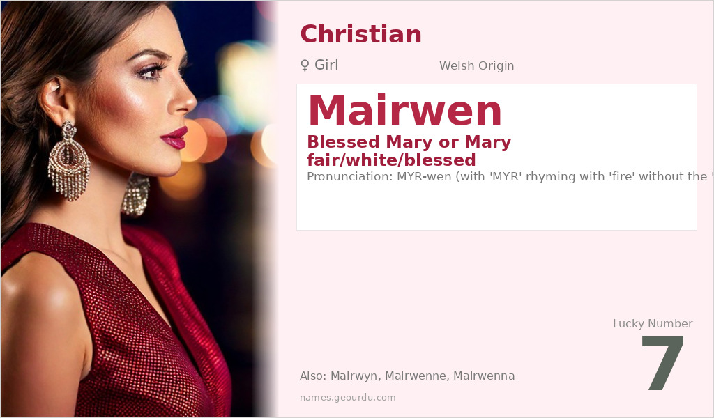 Mairwen Name Meaning and Details