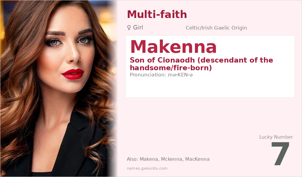 Makenna Name Meaning and Details