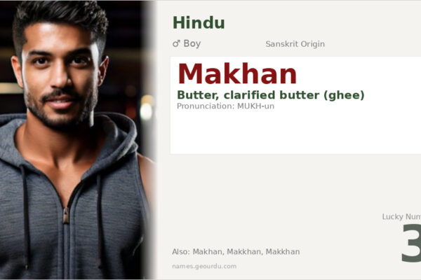 Makhan Name Meaning — Sanskrit Origin, Hindu Boy Name & Details (2025)