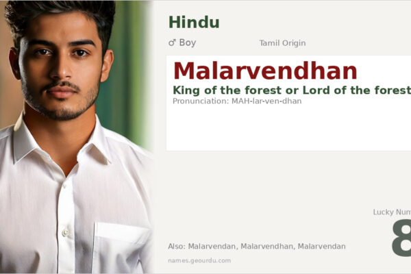 Malarvendhan Meaning — Tamil Origin, Boy Name & Details (2025)