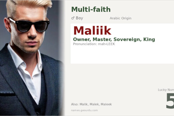 Maliik Name Meaning — Arabic Origin, Boy Name & Details (2025)