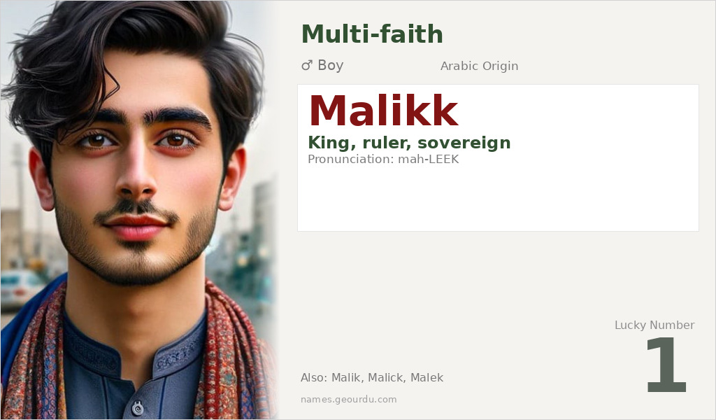 Malikk Name Meaning and Details