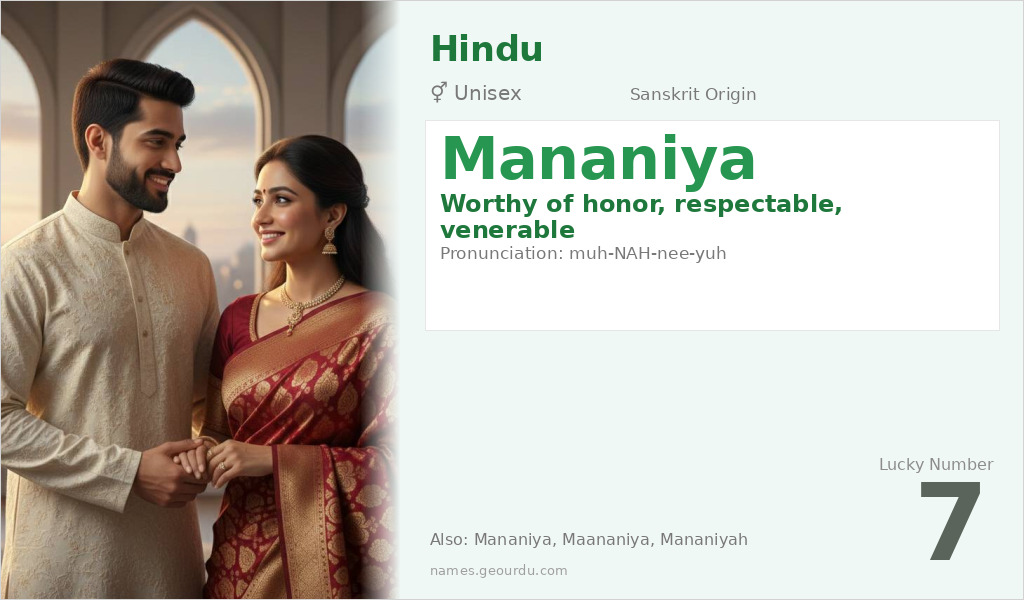 Mananiya Name Meaning and Details