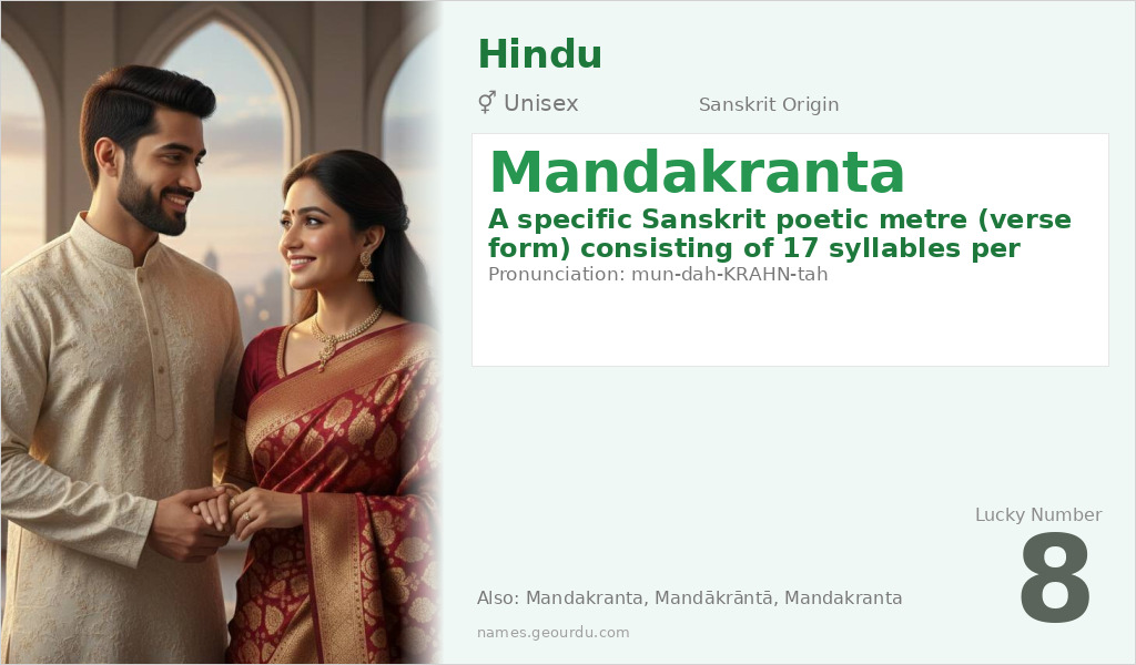 Mandakranta Name Meaning and Details