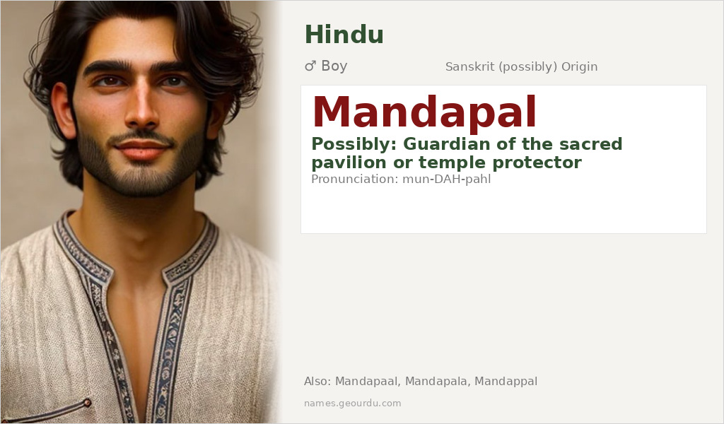 Mandapal Name Meaning and Details