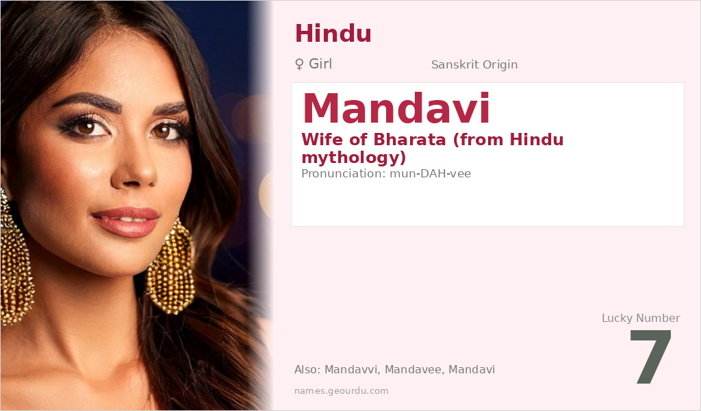 Mandavi Name Meaning and Details