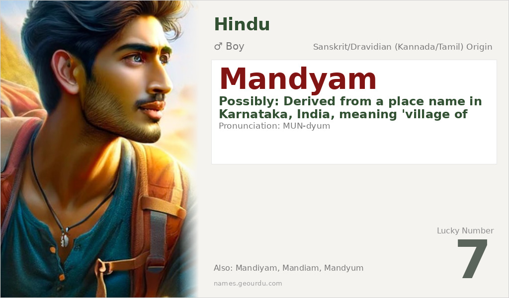Mandyam Name Meaning and Details