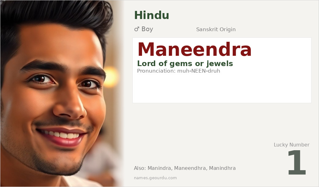 Maneendra Name Meaning and Details