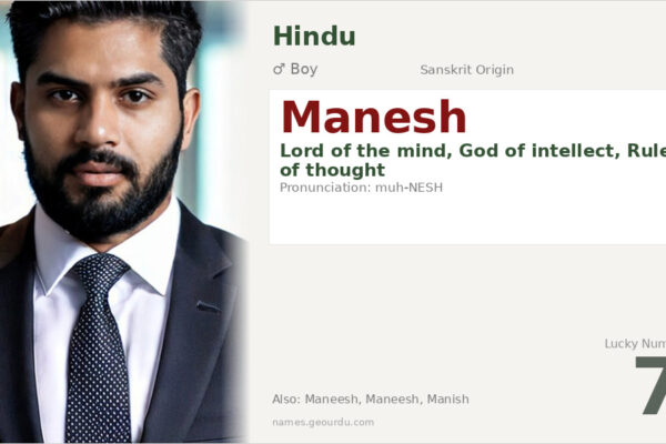 Manesh Name Meaning — Sanskrit Origin, Boy Name & Details (2025)