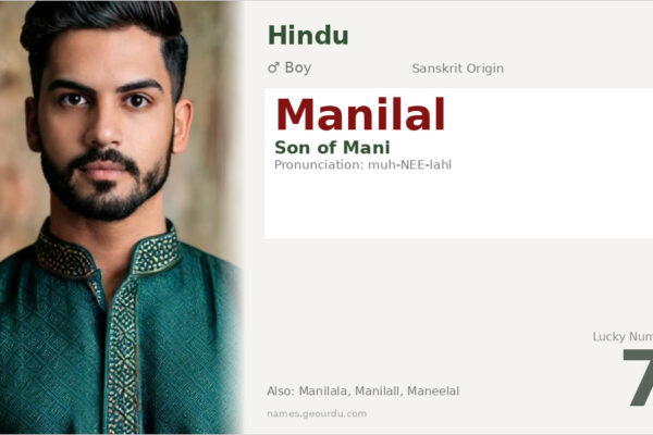 Manilal Name Meaning — Sanskrit Origin, Boy Hindu Name & Details (2025)